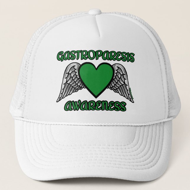 Casquette Coeur/ailes...Chapeau de camion Gastroparesis (Devant)