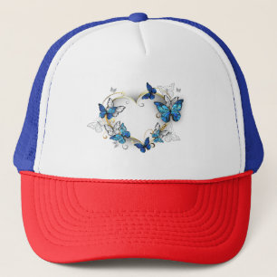 Casquette Coeur bijoux avec papillons Morpho