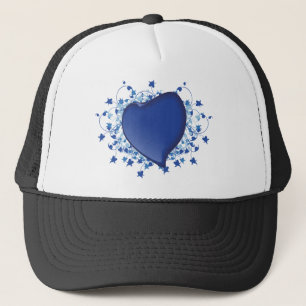 Casquette Coeur bleu