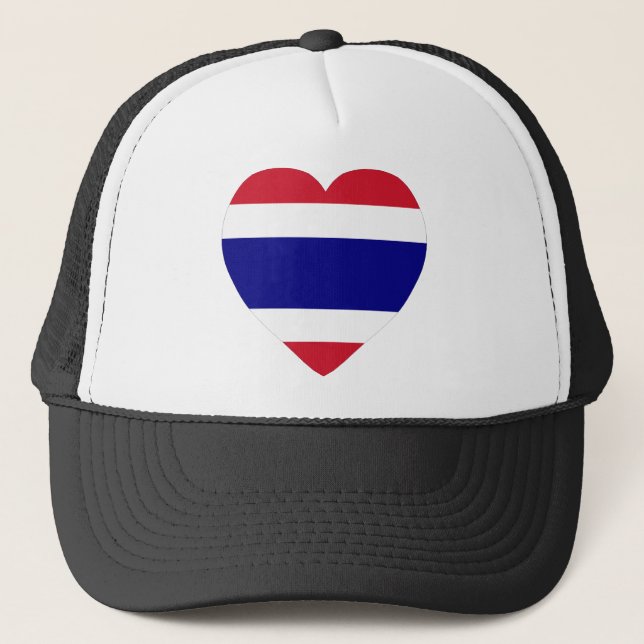 Casquette Coeur de drapeau de la Thaïlande (Devant)
