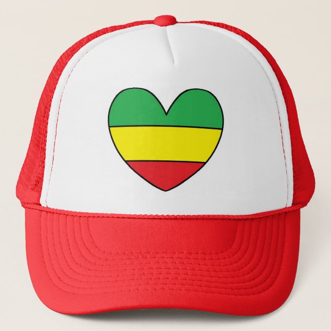 Casquette Coeur de Rasta (Devant)