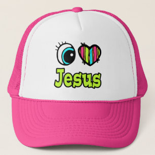 Casquette Coeur des yeux lumineux J'aime Jésus