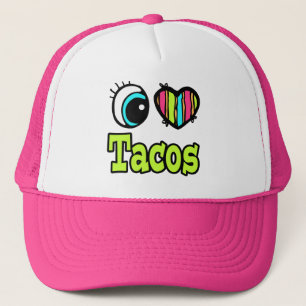 Casquette Coeur des yeux lumineux J'aime les Tacos
