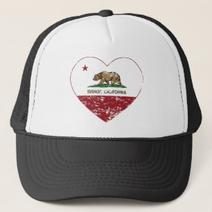Casquette coeur d'évêque de drapeau de la Californie affligé