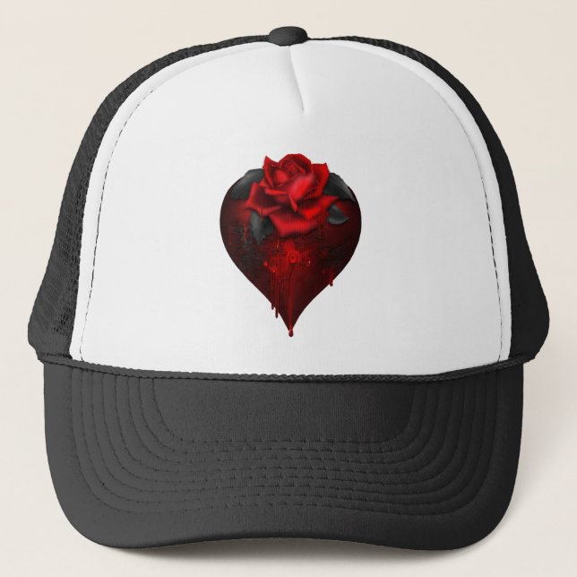 Casquette Coeur gothique (Devant)