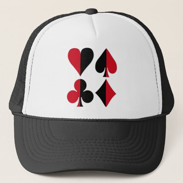 Casquette Cœur Pique Carreau Trèfle (Devant)