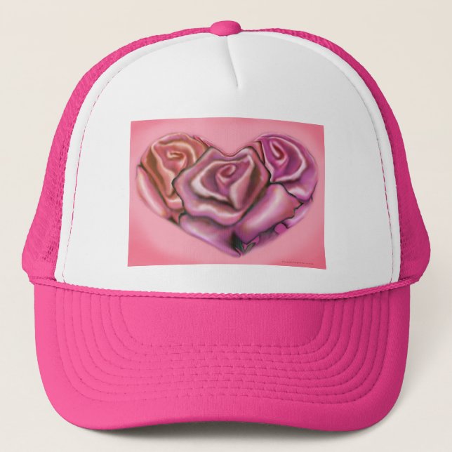 Casquette Coeur rose (Devant)