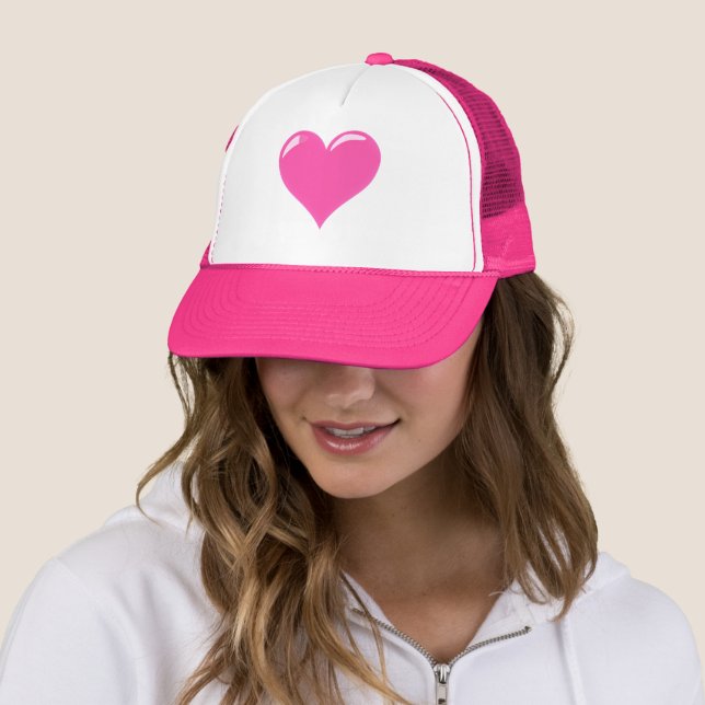 Casquette Coeur rose - Amour (En situation)