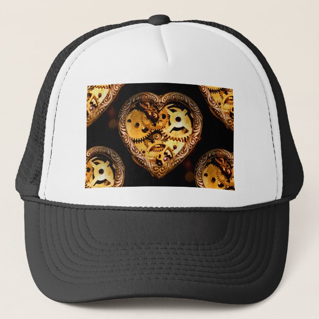 Casquette coeur steampunk (Devant)