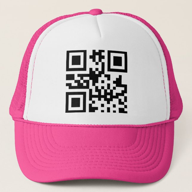 Casquette Coeur ♥ Symbole — Code QR (Devant)