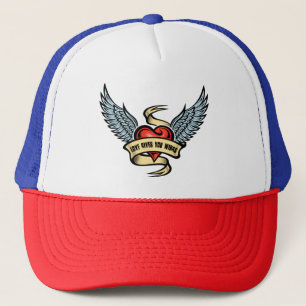 Casquette Coeur vintage Avec Ailes, L'Amour Vous Donne Des A