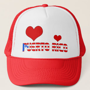 Casquette Coeurs Adorables du Drapeau de Porto Rico Patrioti