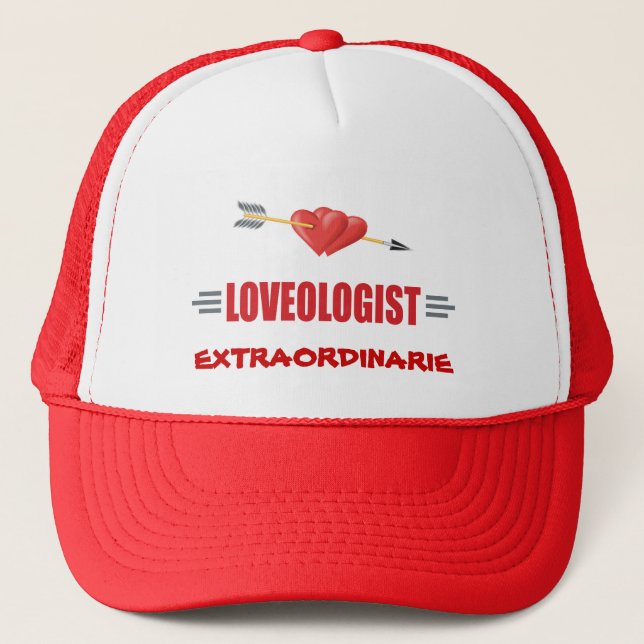 Casquette Coeurs d'amour amusants (Devant)
