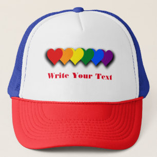 Casquette Coeurs de fierté LGBT