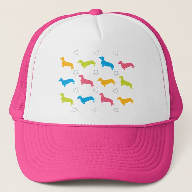 Casquette Coeurs et étoiles colorés de Doxie (Devant)