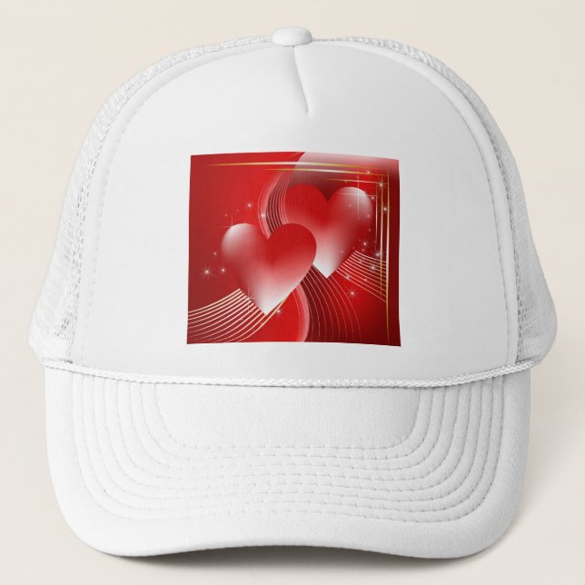 Casquette Cœurs Rouges (Devant)