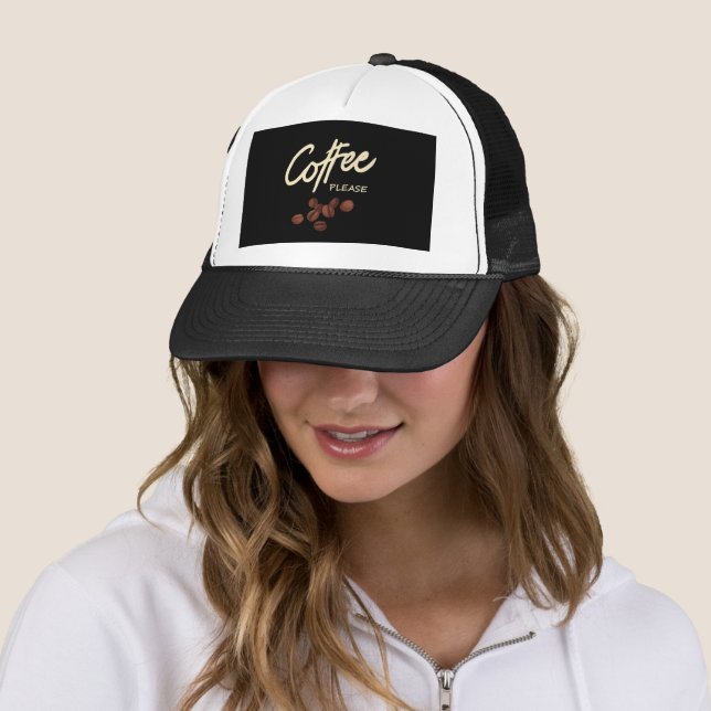 Casquette Coffee Please Coffee Lover (En situation)