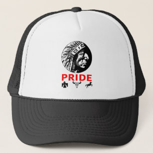 Casquette Coiffure à plumes principale Crâne de vache de che