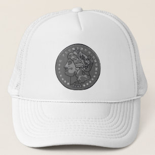 Casquette Coin arrondi gris Morgan