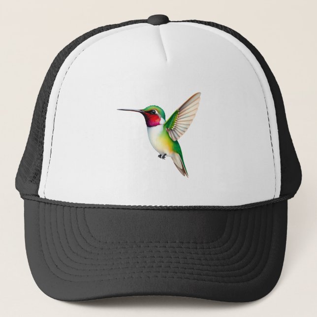 Casquette colibri en vol (Devant)