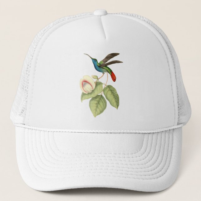 Casquette Colibri et fleur (Devant)