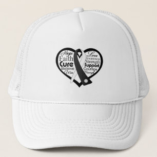 Casquette Collage carcinoïde de ruban de coeur de Cancer