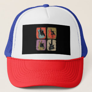 Casquette Collection de guitares électriques groupe guitaris