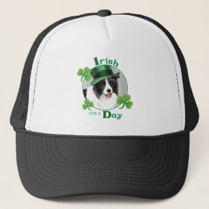 Casquette Collie frontière de la fête Saint-Patrick