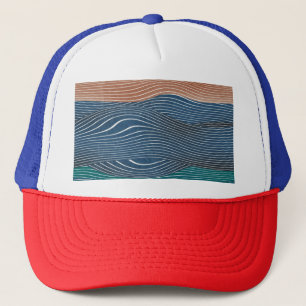 Casquette Collines naturelles : motif sans soudure.