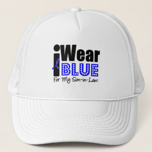 Casquette Colon Cancer Je Porte Du Ruban Bleu Pour Mon Fils-