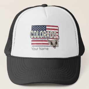 Casquette Colorado États-Unis Retro State Map Vintage USA