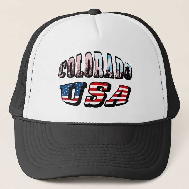Casquette Colorado Picture et USA Text (Devant)