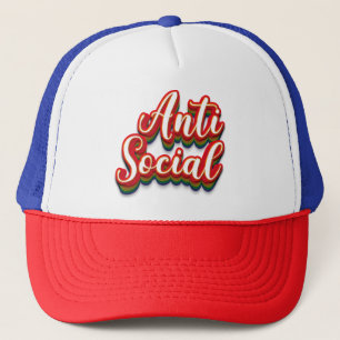 Casquette Coloré anti-social