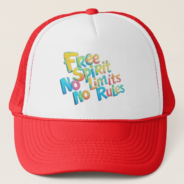 Casquette coloré libre esprit (Devant)