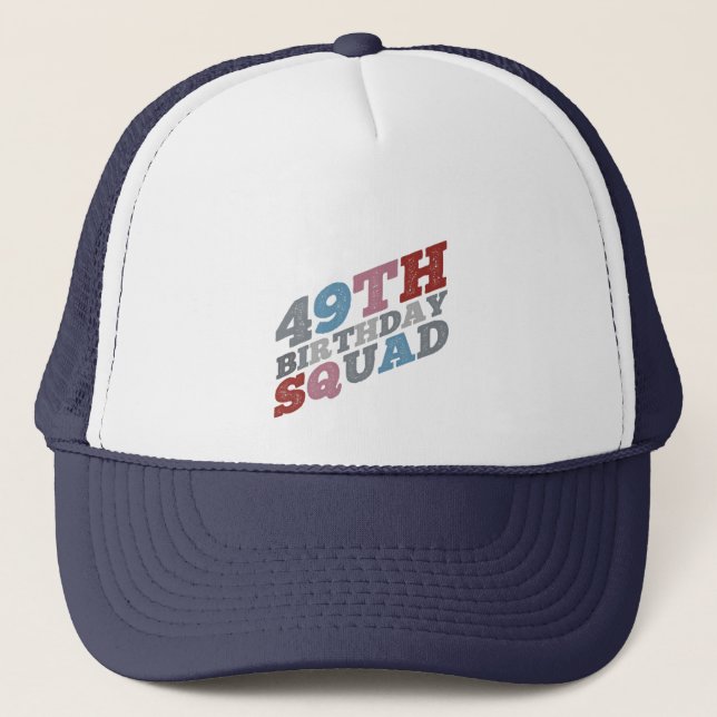 Casquette Colorful Distressed 49e anniversaire (Devant)