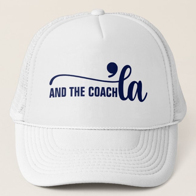 Casquette Comma la & Coach | Kamala Harris Coach Blue (Devant)
