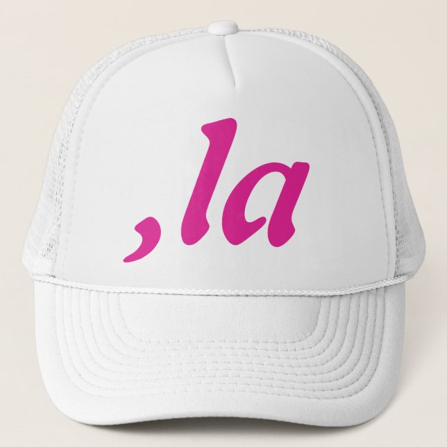 Casquette Comma La Kamala Harris - Conception de texte custo (Devant)