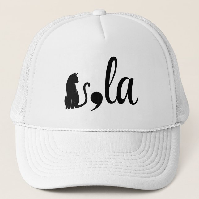 Casquette Comma La Kamala Harris - maman chat pour Kamala (Devant)