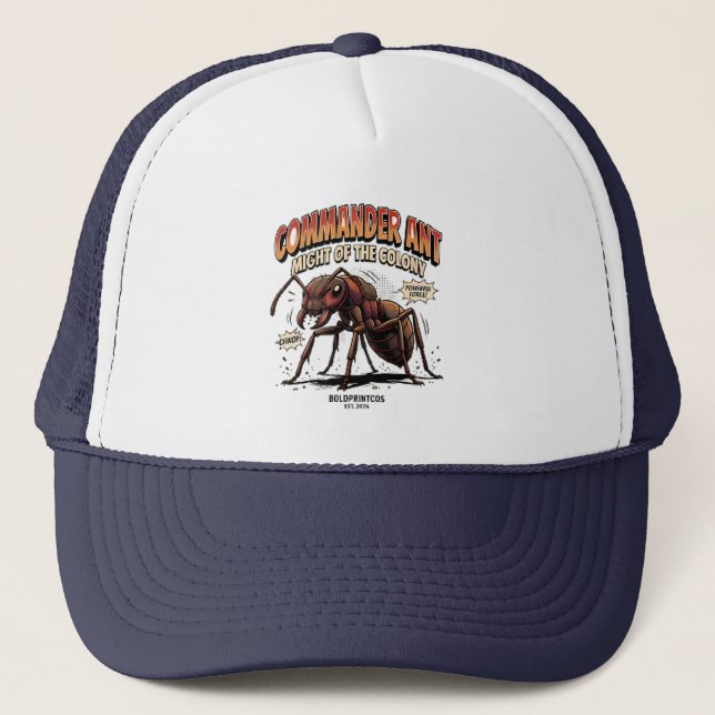 Casquette Commandant Fourmi Puissance de la Colonie Graphiqu (Devant)