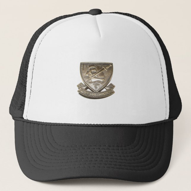 Casquette Commando Kieffer - Insigne 1er BFMC (Devant)