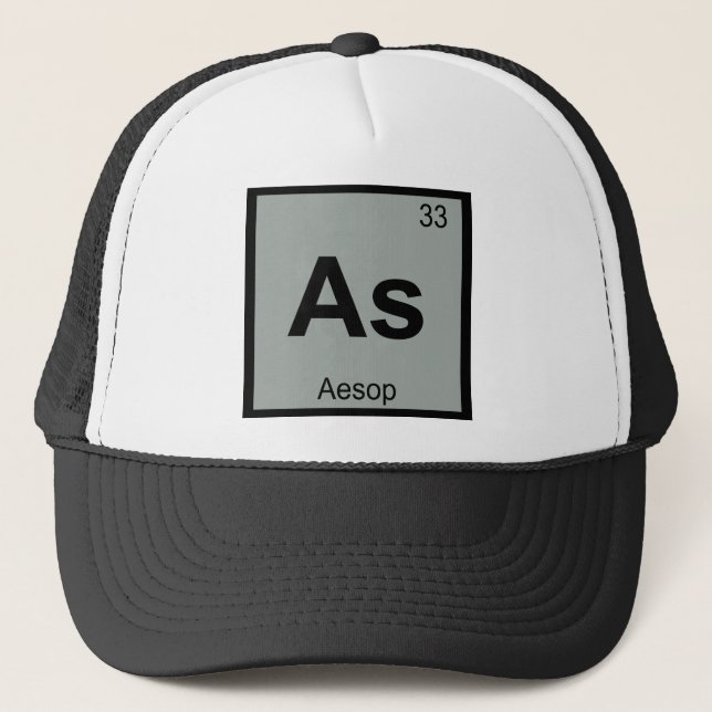 Casquette Comme - Fables d'Ésope Symbole de chimie du tablea (Devant)