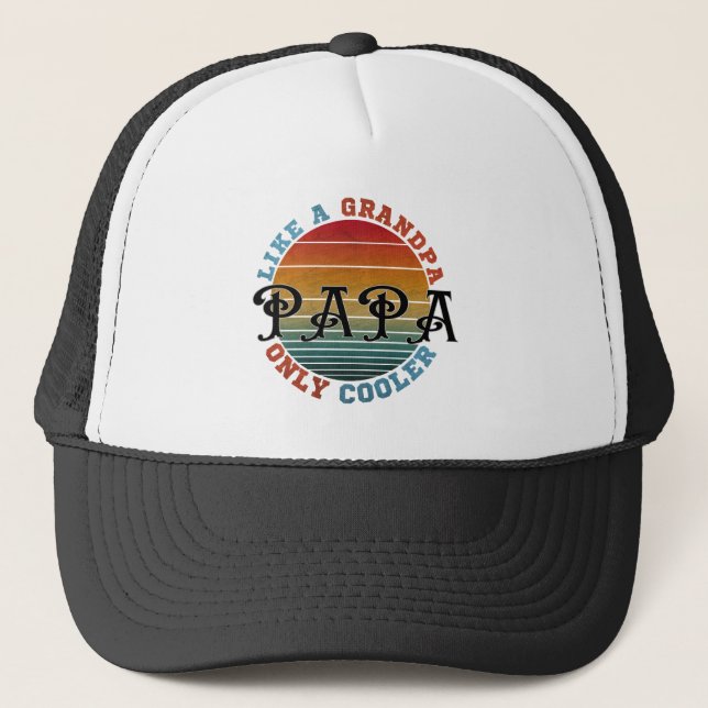 Casquette Comme un grand-père Papa mais en plus cool (Devant)