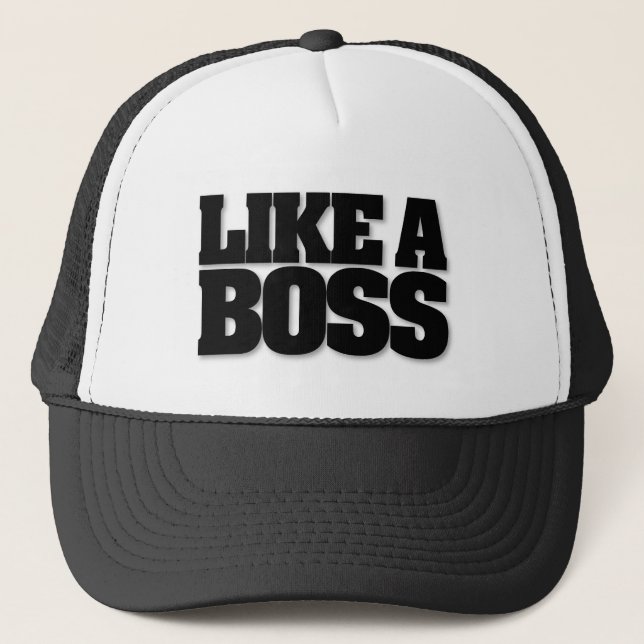 Casquette COMME UN PATRON, une conception pour le patron ! (Devant)