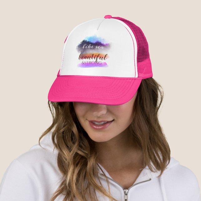 CASQUETTE COMME UNE MER BELLE ET FORTE (En situation)