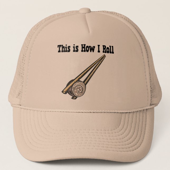 Casquette Comment rouler le rouleau de riz sushi (Devant)