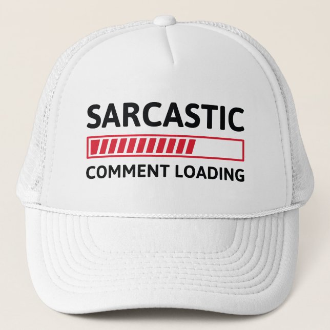 Casquette Commentaire sarcastique Chargement (Devant)