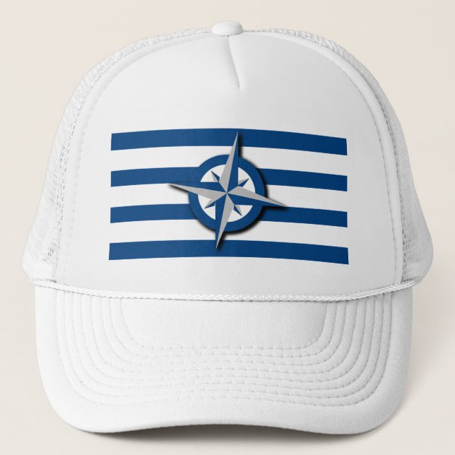 Casquette Compass and Stripe Nautical Inspecred (Devant)