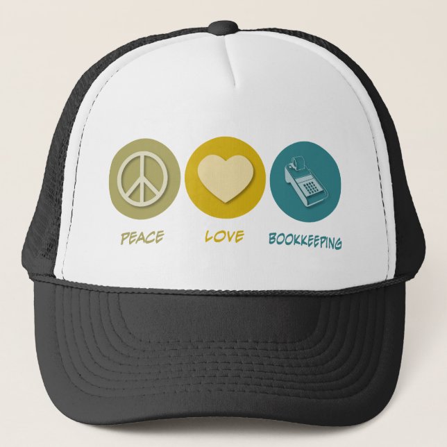 Casquette Comptabilité d'amour de paix (Devant)