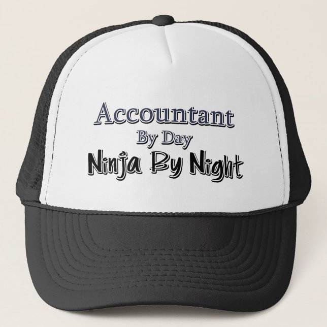 Casquette Comptable Le Jour, Ninja La Nuit (Devant)