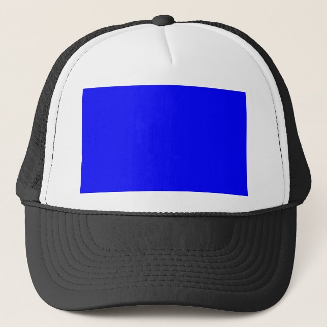 Casquette Concepteur Customisé couleur bleue (Devant)